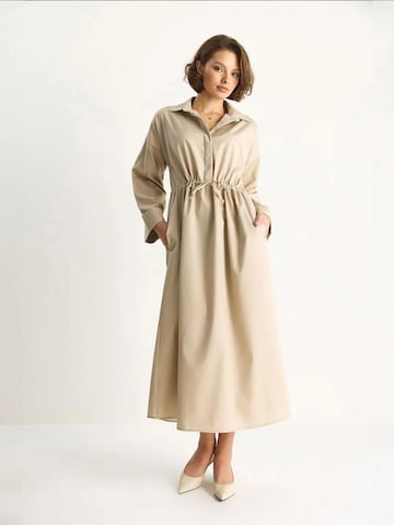 Bianco Lucci Blousejurk in Beige