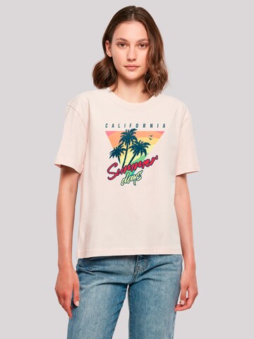 F4NT4STIC Shirt 'California Palmen Retro' in Pink: front