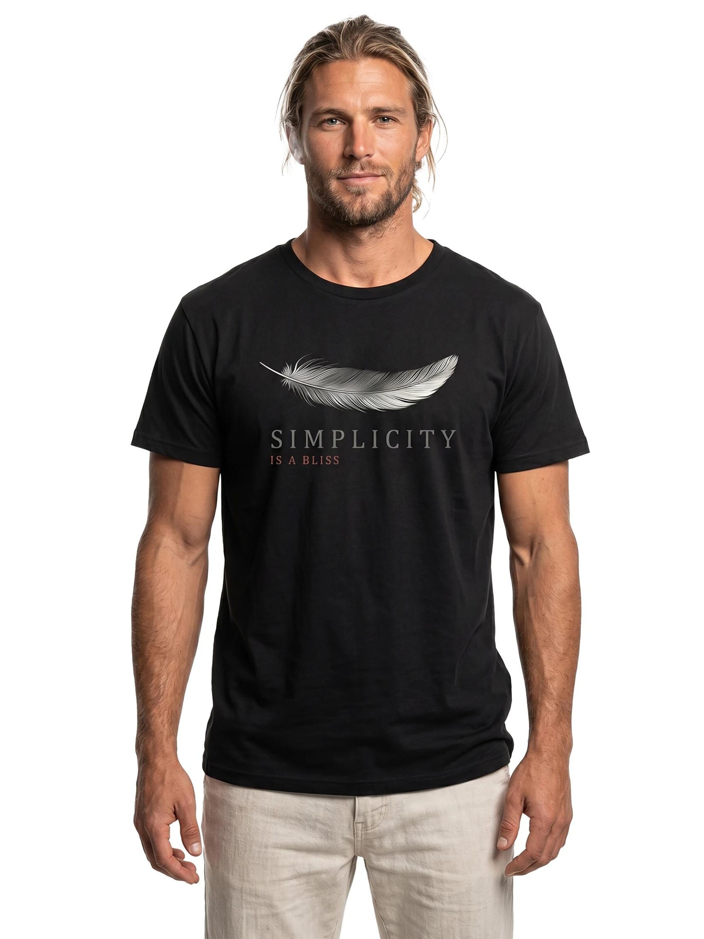 MAKAYA Shirt 'Feder' in Black