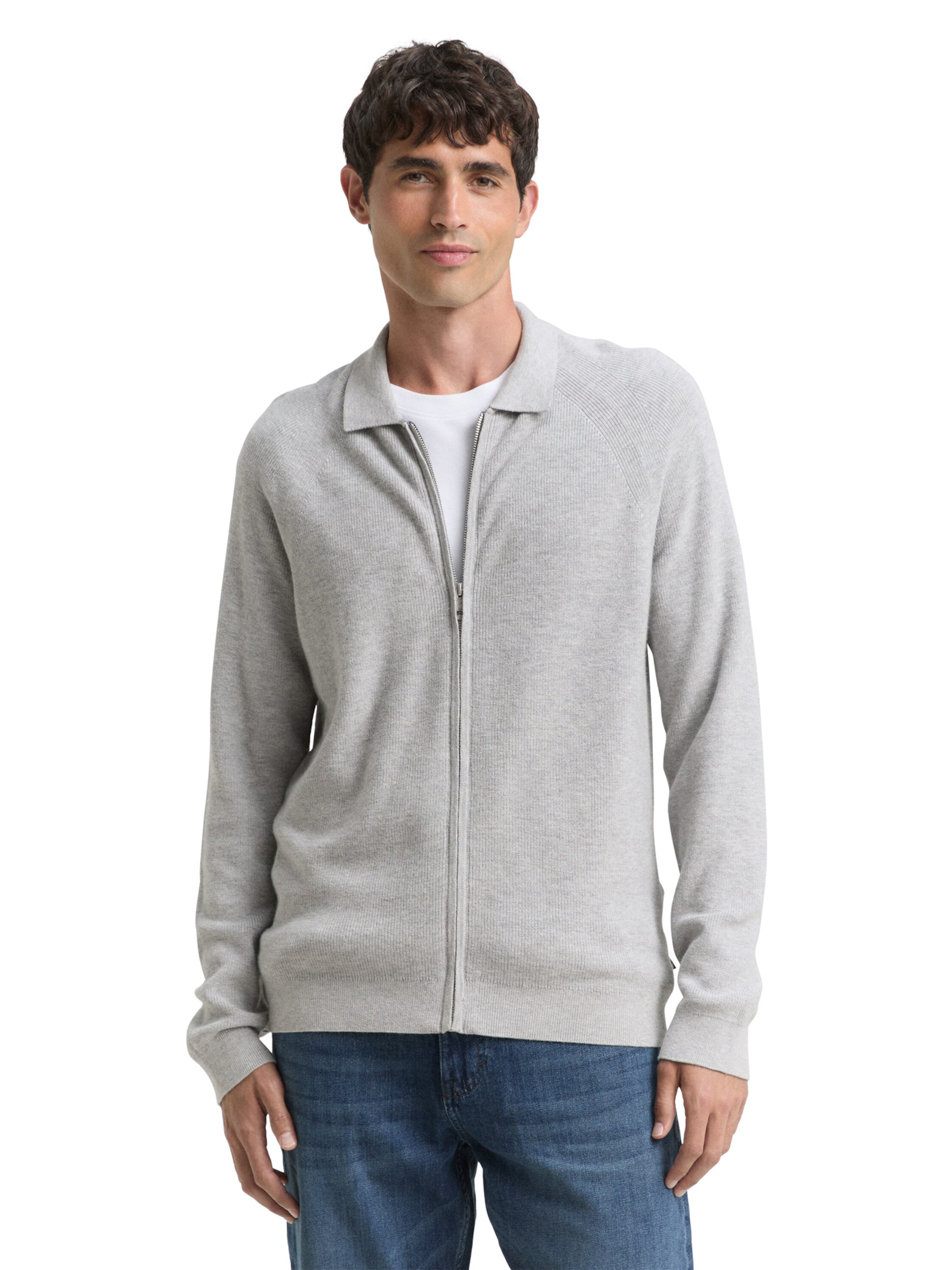 TOM TAILOR Kofta i grå: framsida