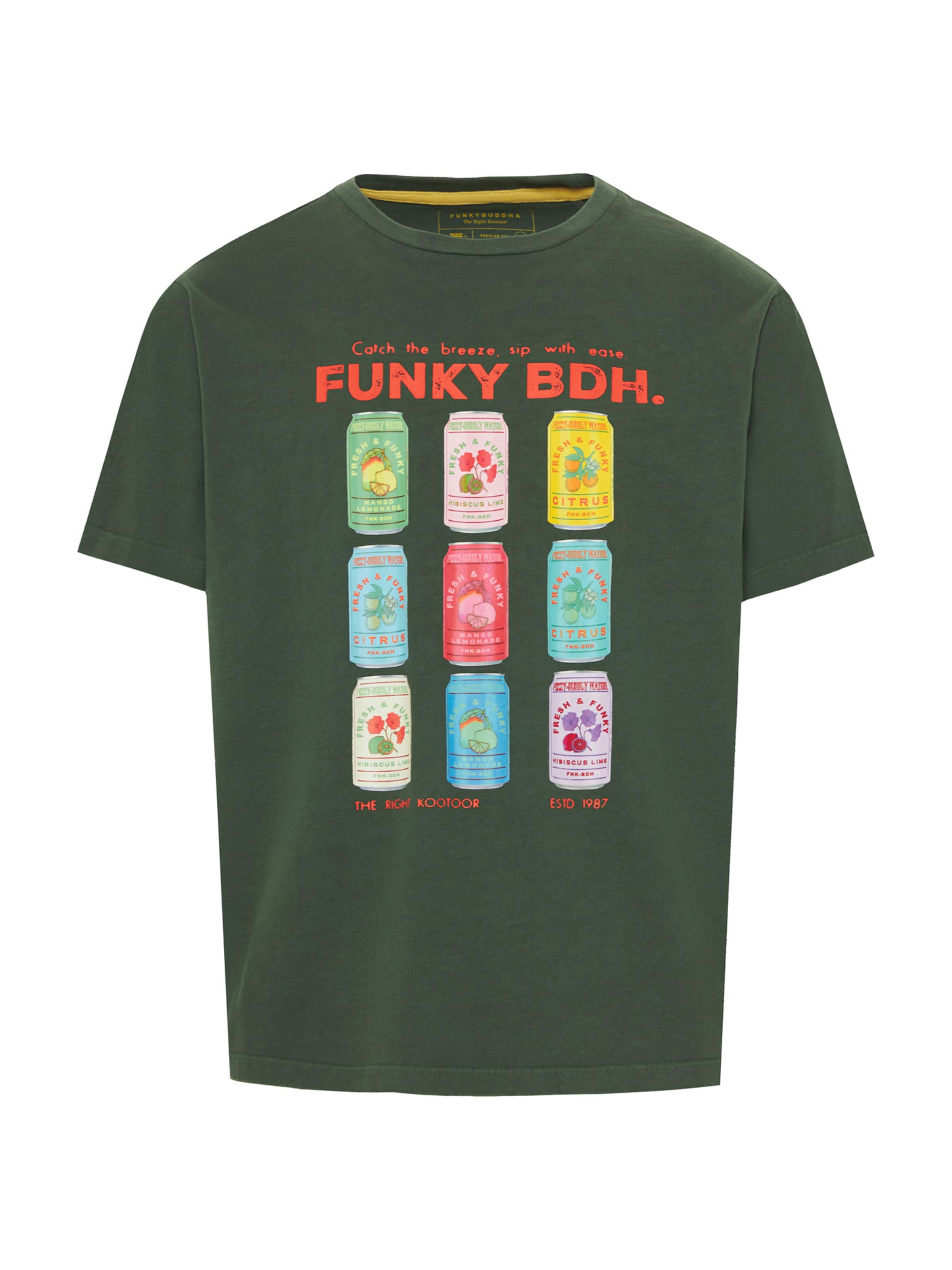 Funky Buddha Bluser & t-shirts i grøn: forside