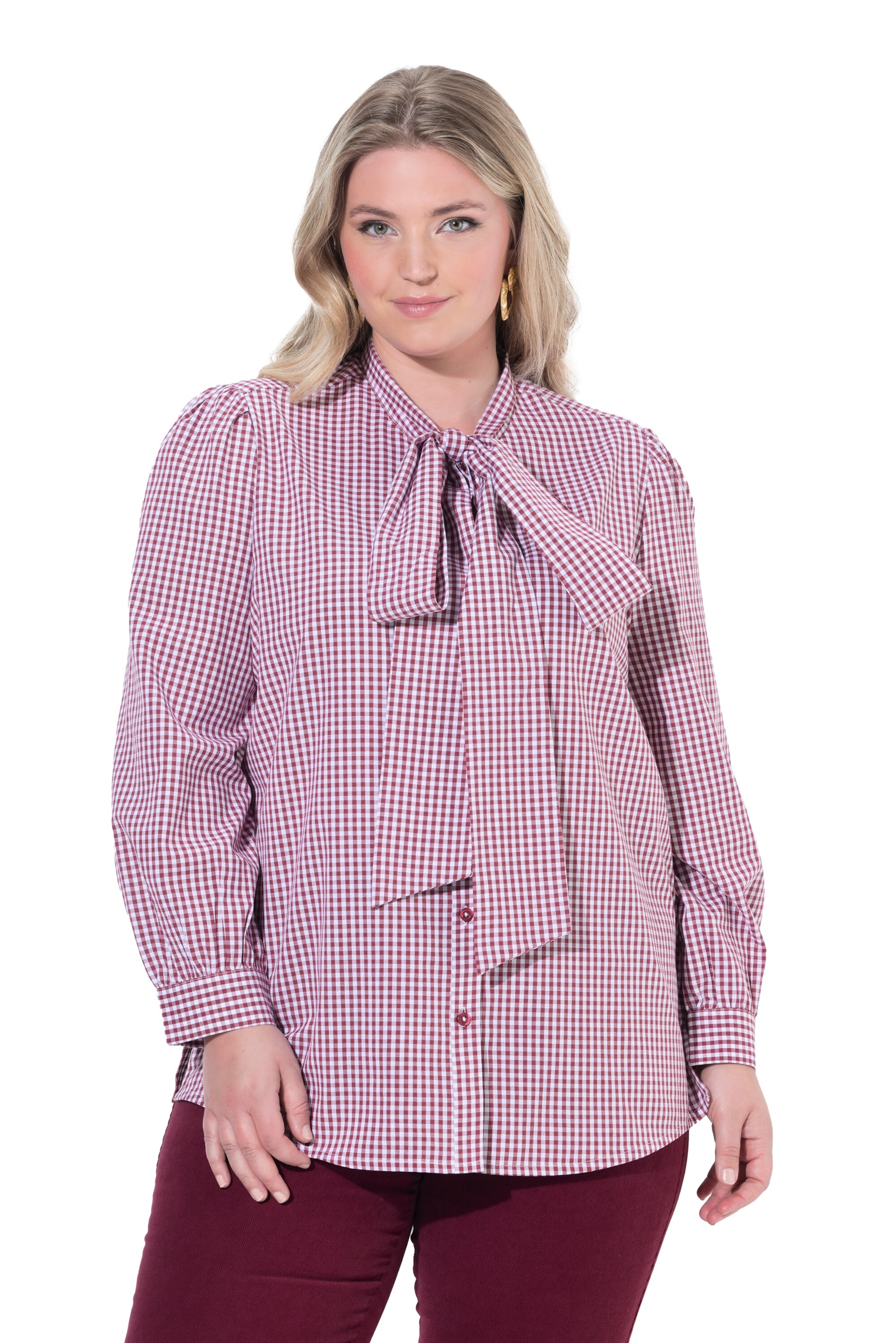 Ulla Popken Blouse in Roze: voorkant