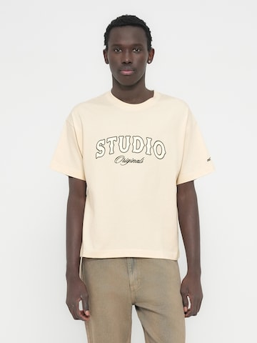 JACK & JONES Shirt 'JORUPSTATE' in Beige: voorkant