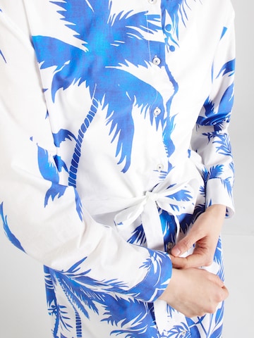 Emily Van Den Bergh Dolga srajca | modra barva