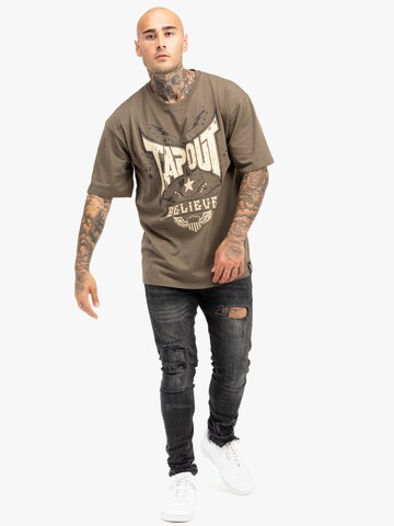 T-Shirt ' DOYLEN ' Tapout en marron