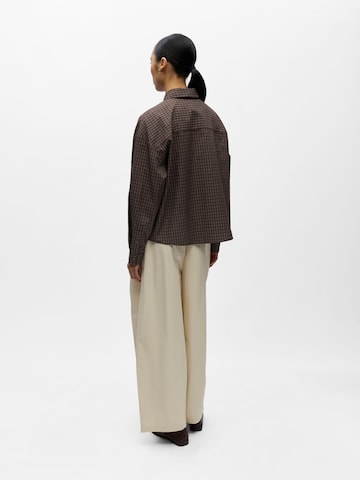 Camicia da donna 'OBJPerry' di OBJECT in marrone