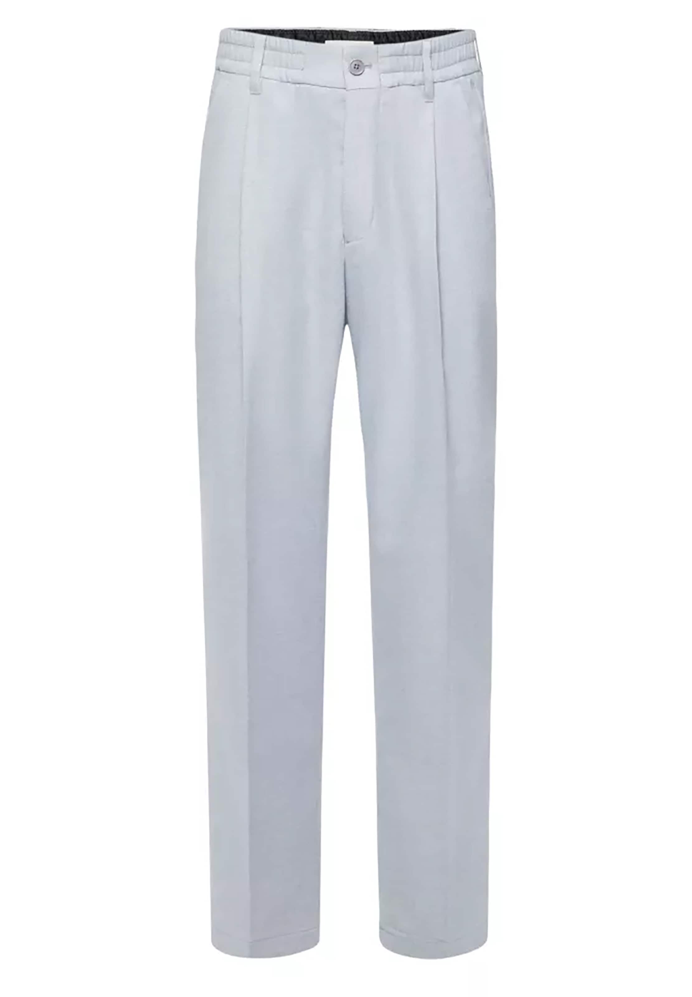 DRYKORN Regular Bügelfaltenhose in Grau: Vorderseite