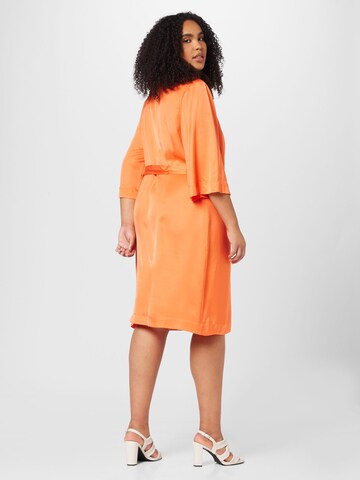 Selected Femme Curve Klänning 'Franziska' i orange