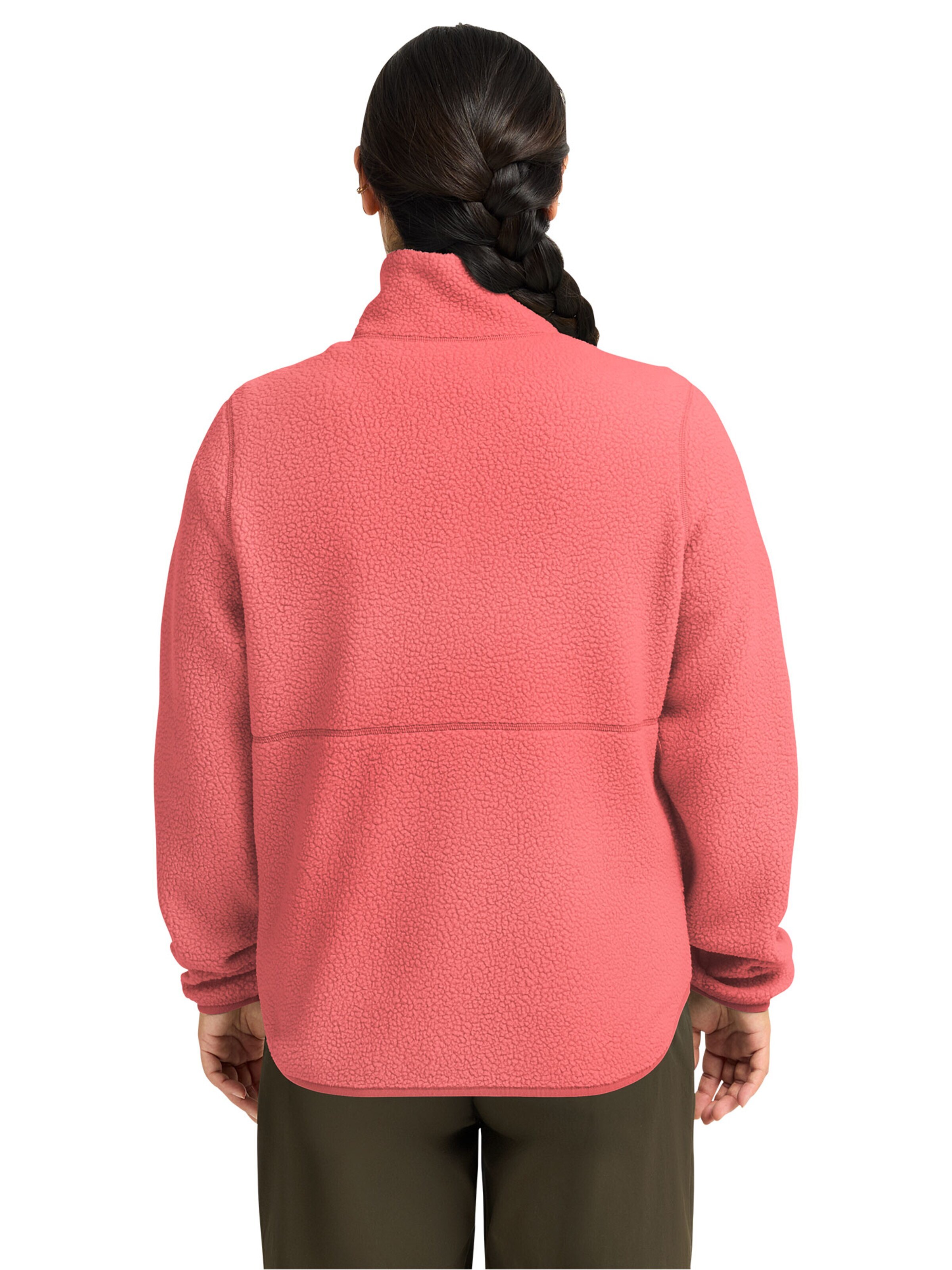 JACK WOLFSKIN Fleecejacke 'Lite Curl Full-Zip'‌‌‌‌‌‌ in Orange