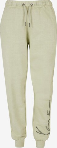 Tapered Pantaloni de la Karl Kani pe verde: față