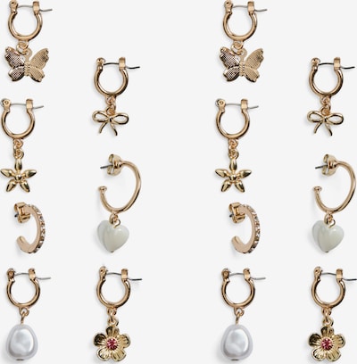 PIECES Naušnice 'PCBRIDGETTE' u zlatna / prozirna / biserno bijela, Pregled proizvoda