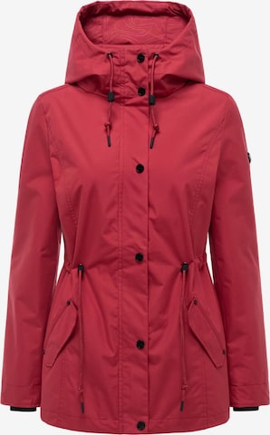 Parka mi-saison 'Bonbonparty 16' MARIKOO en rouge : devant