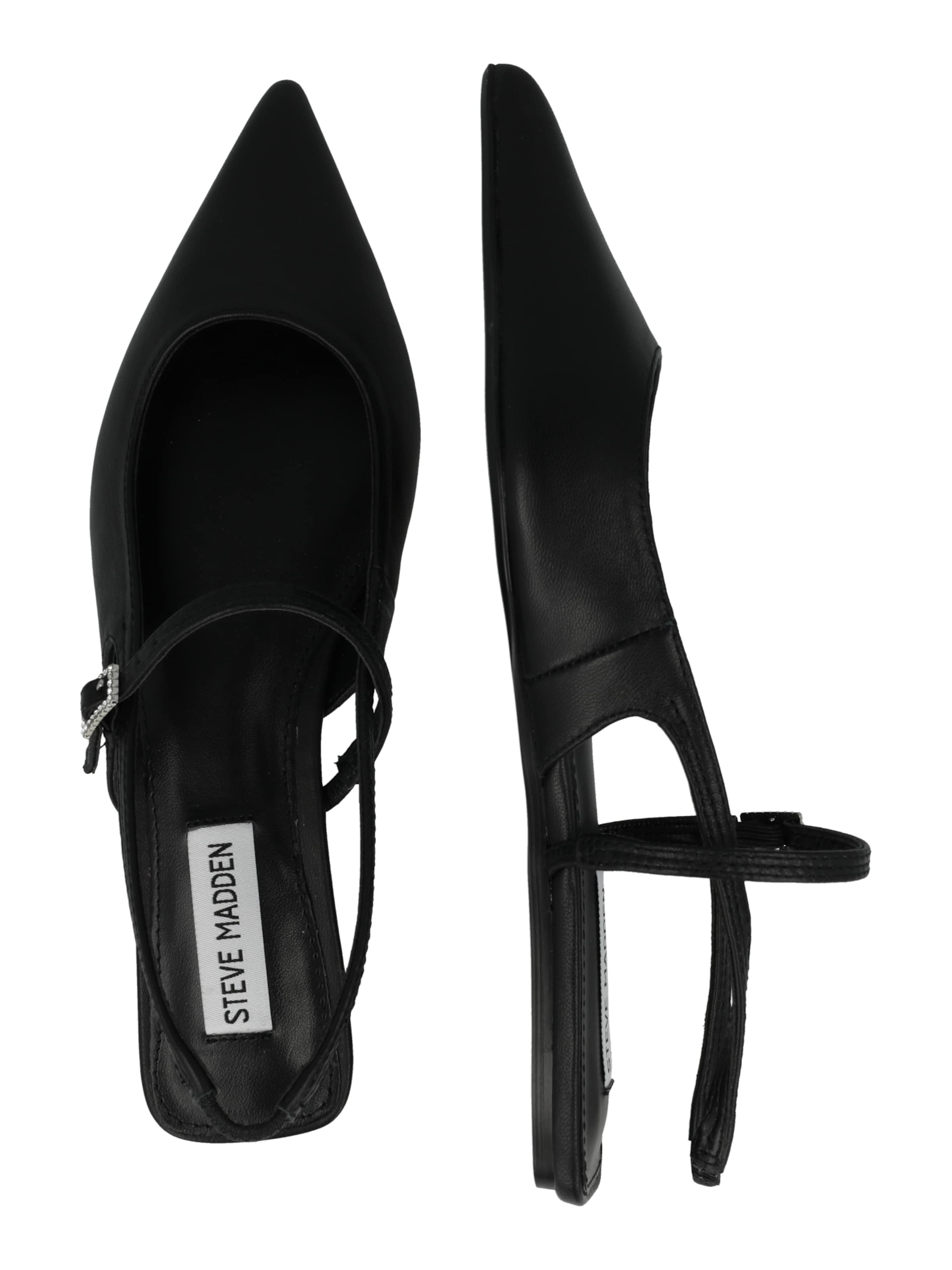 STEVE MADDEN Ballerinasko med rem 'Krysten' i sort