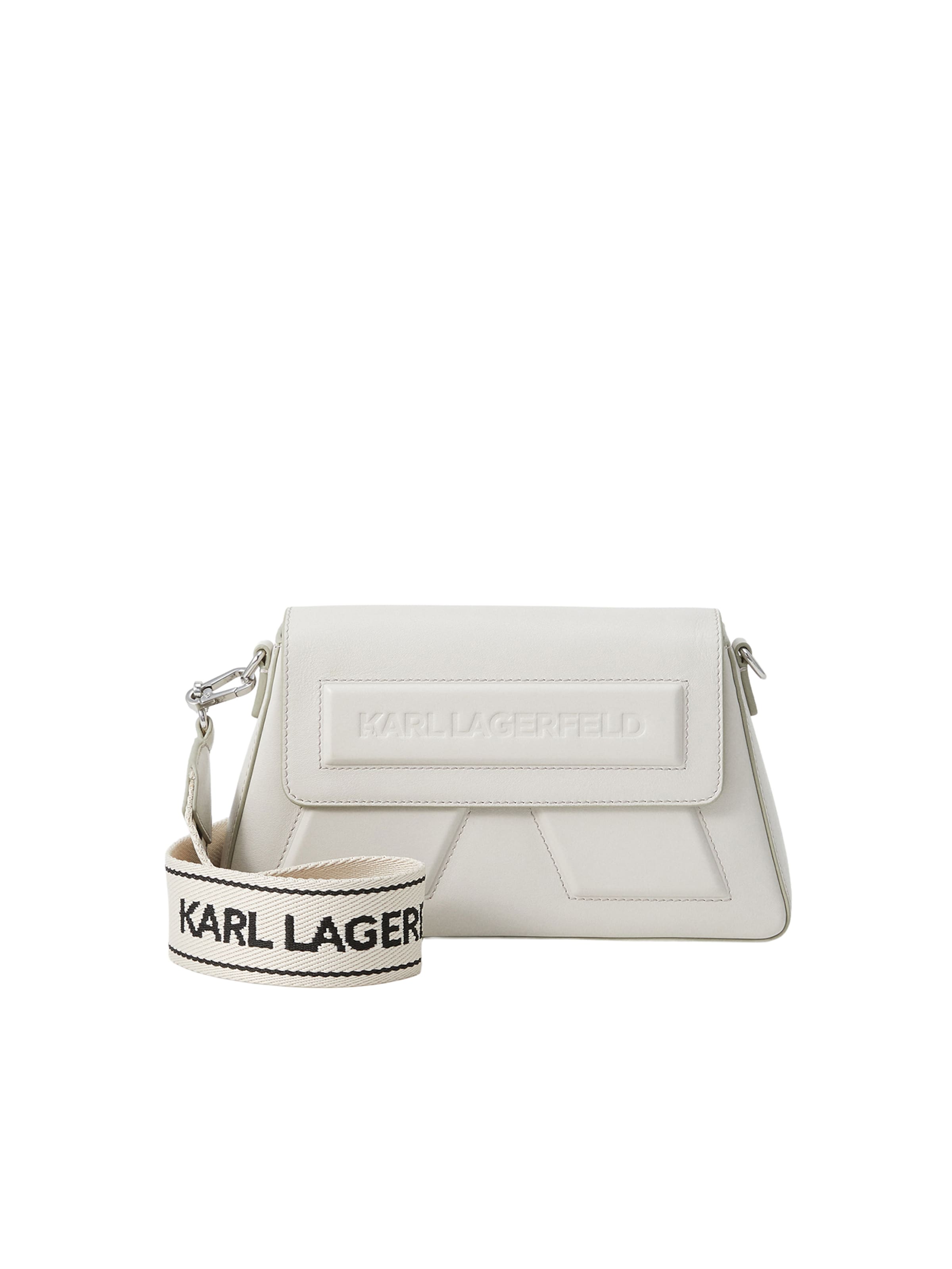 Karl Lagerfeld Torba za čez ramo 'IKON' | bež barva: sprednja stran