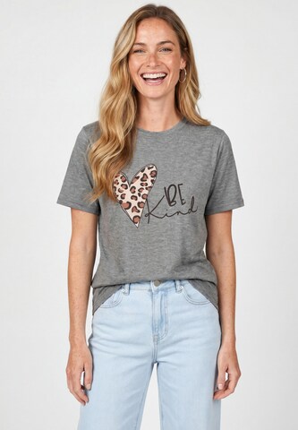 usha BLUE LABEL T-Shirt in Grau: Vorderseite