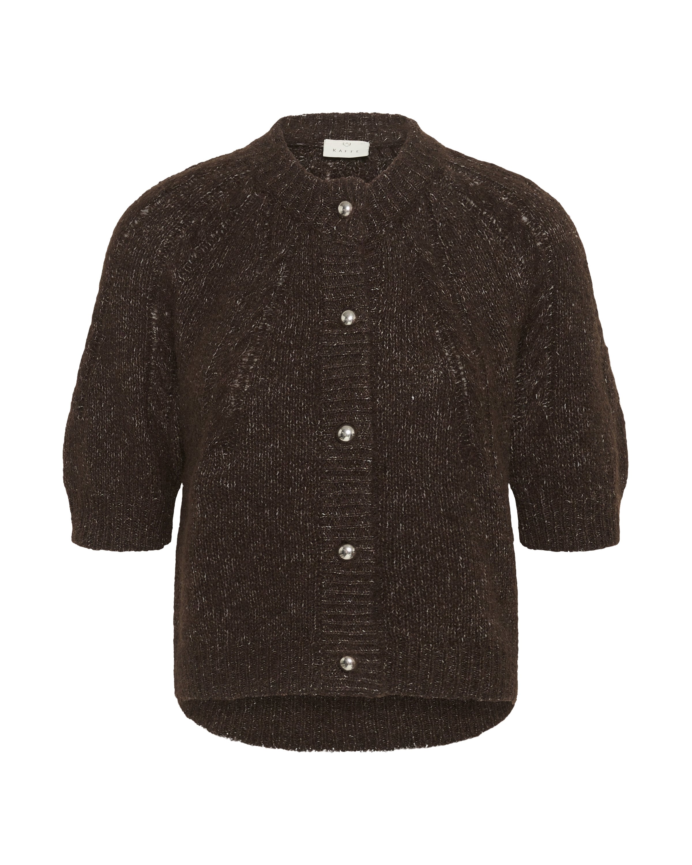Cardigan 'Cionia' Kaffe en marron : devant