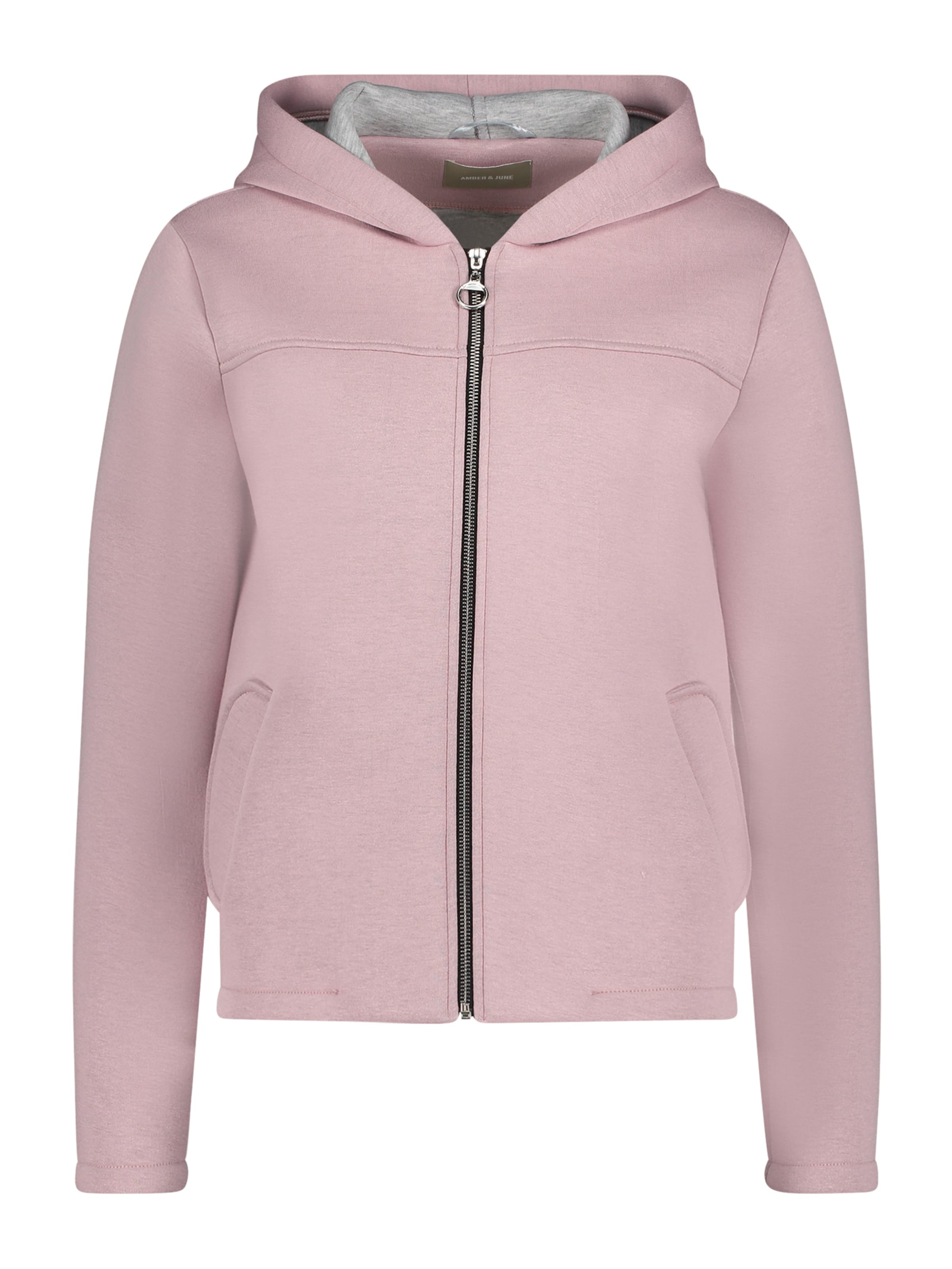 Amber & June Sweatvest in Lila: voorkant