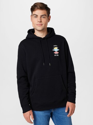 RIP CURL Sweatshirt in Black: front