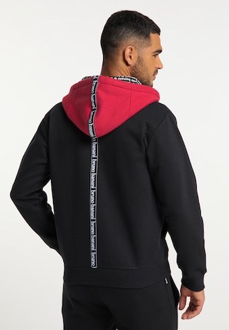 BRUNO BANANI Zip-Up Hoodie 'Bell' in Black