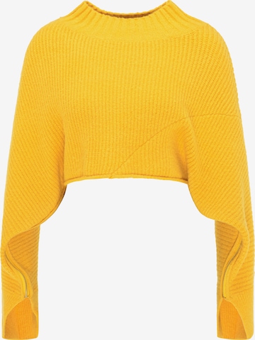 myMo ROCKS Sweater in Yellow: front