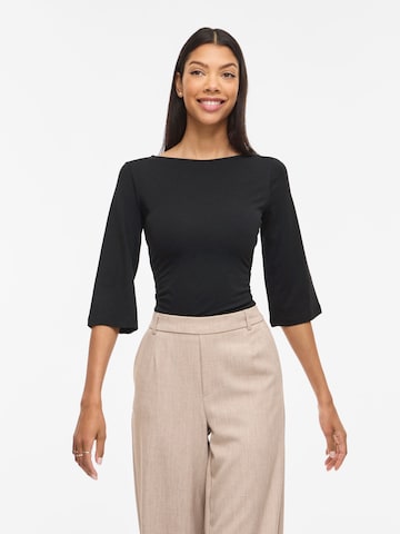 VILA Shirt 'VIEmilie' in Zwart: voorkant
