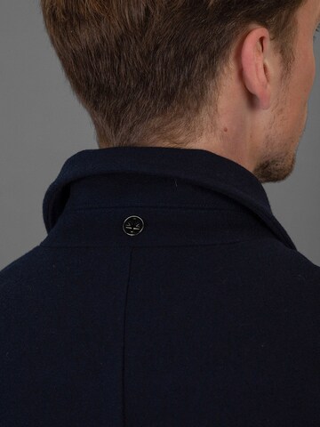 Laurent Vergne Between-seasons coat 'Blois' in Blue