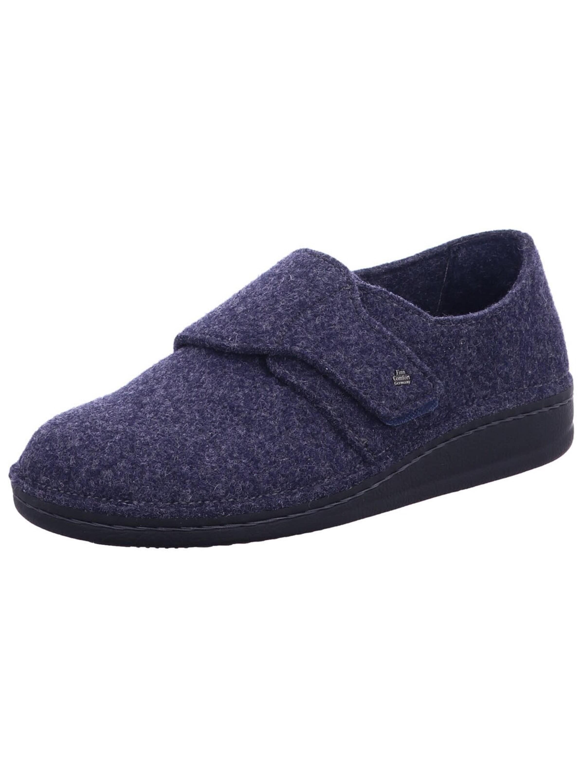 Finn Comfort Hausschuh 'Hausschuh Herren 06501 416048 Filz in blau'‌‌‌ in Blau: Vorderseite