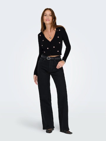 ONLY Wide leg Jeans 'ONLJuicy' in Zwart