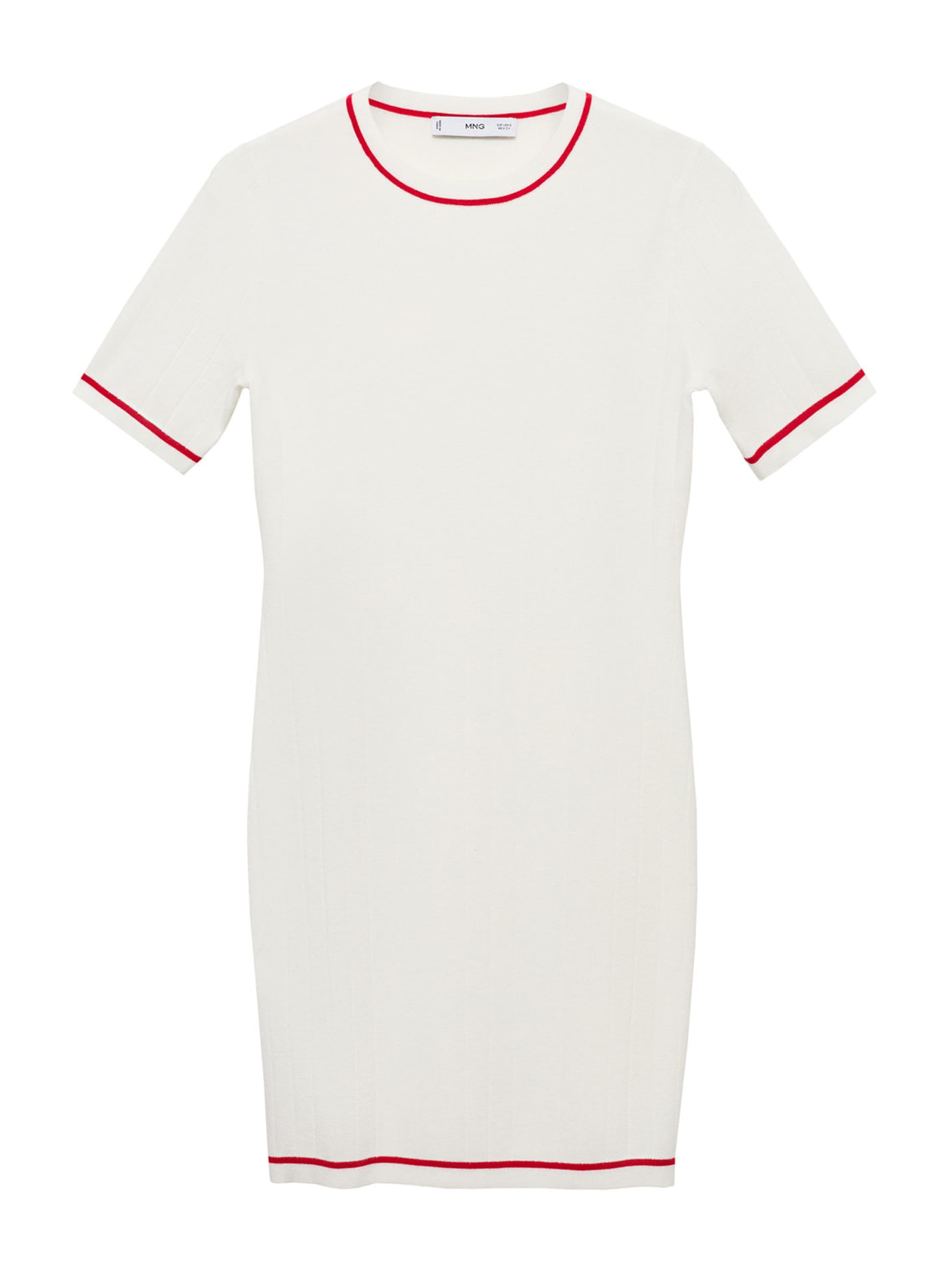 MANGO Kleid 'Pipe' in Weiß: Vorderseite