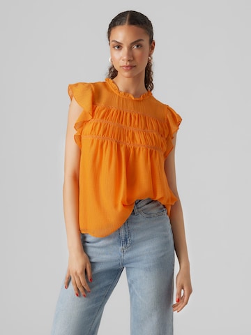 Camicia da donna 'Sara' di VERO MODA in arancione: frontale