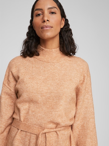 VILA Knitted dress 'EVAH' in Brown