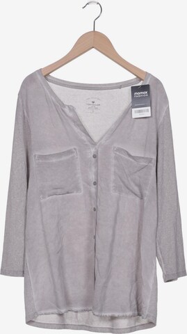 TOM TAILOR Langarmshirt S in Grau: predná strana