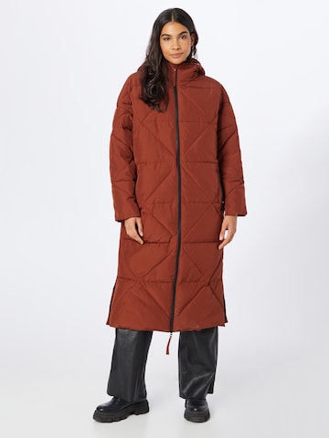 Riani Between-Seasons Coat in Brown: front