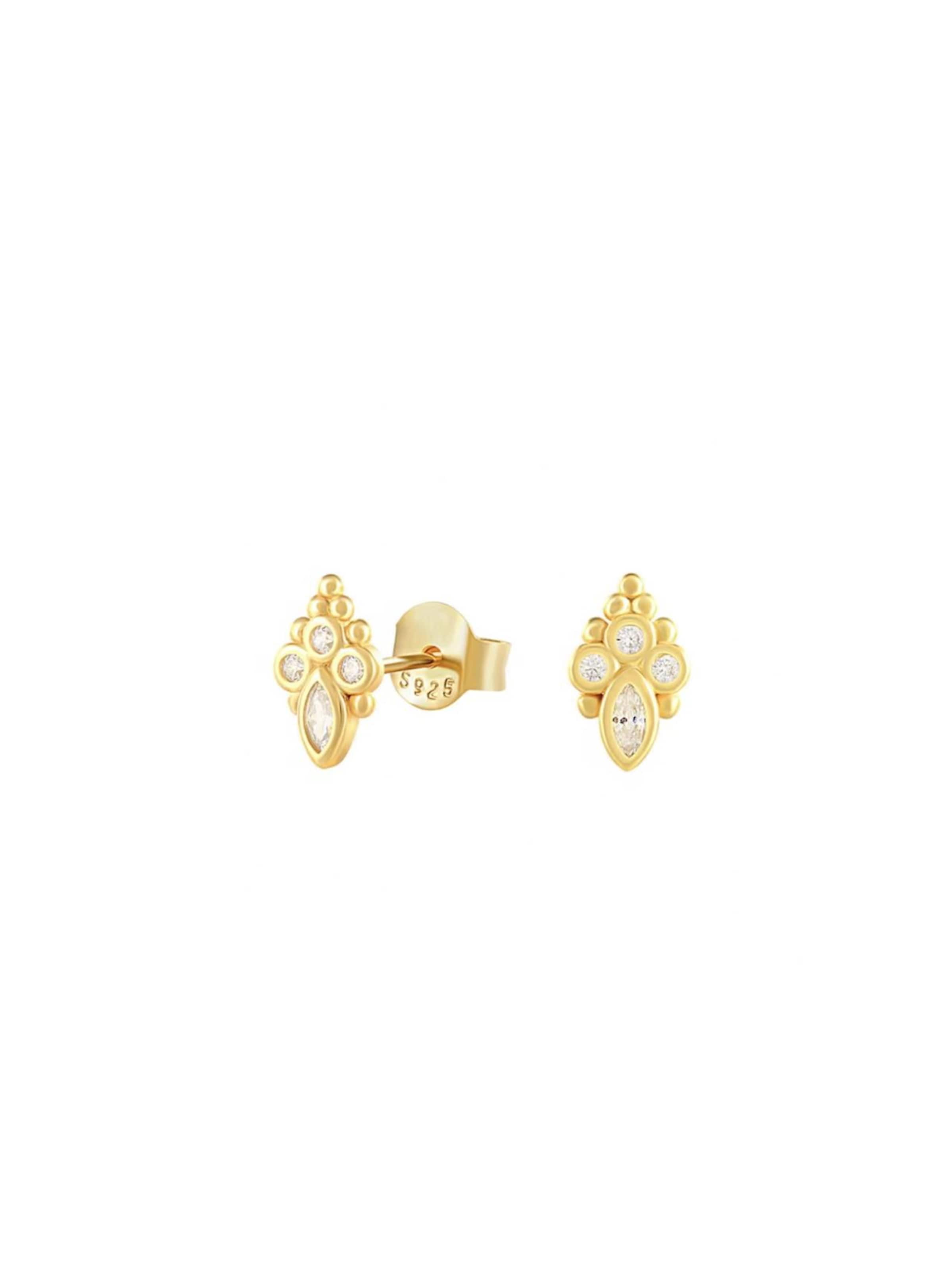 Cala Rose Earrings 'ALIX' in Gold: front