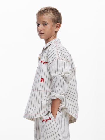 DesigualLoosefit Hlače - bijela boja