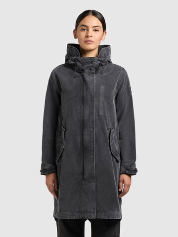 khujo Mantel 'FREYA' in Grau: Vorderseite