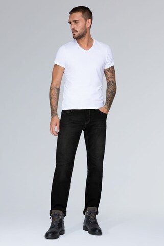 CAMP DAVID regular Jeans 'Cono' i sort