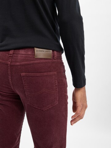 Nils Sundström Regular Pants ' Aiden ' in Purple