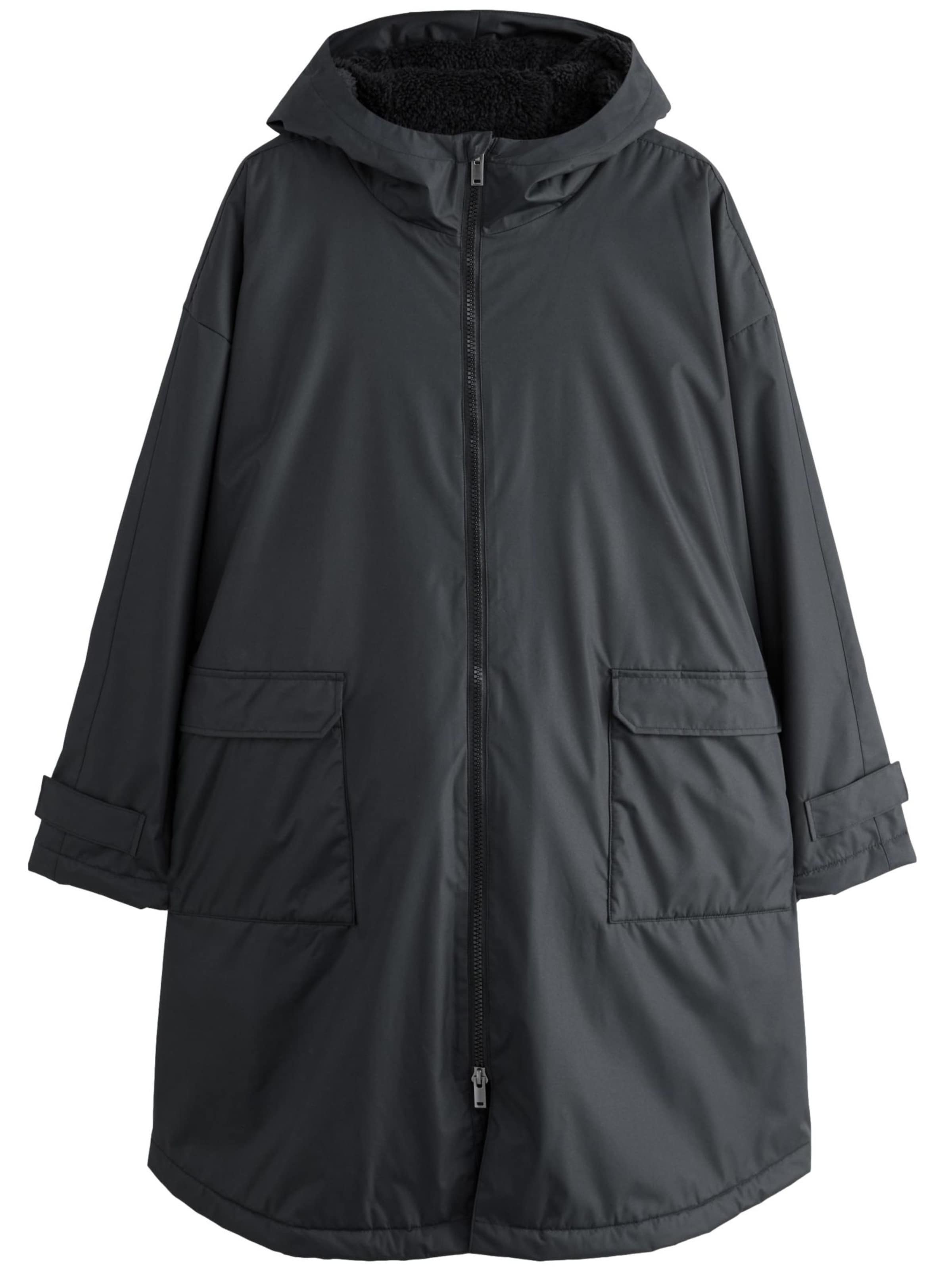 Next Демисезонное пальто в Черный: спереди