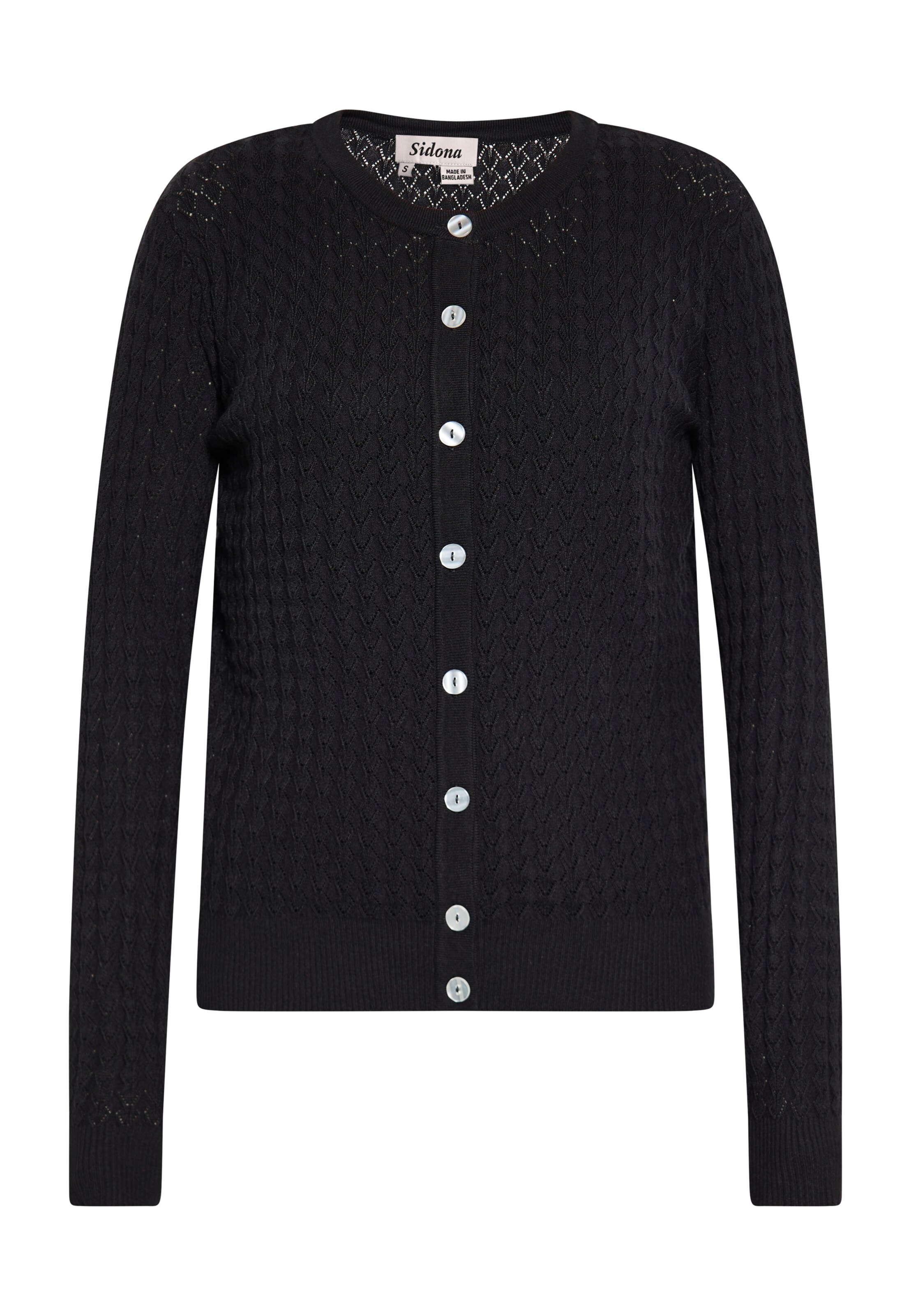 Sidona Вязаная кофта в Черный: спереди