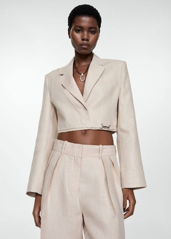 MANGO Blazer 'Maena' in Beige: predná strana