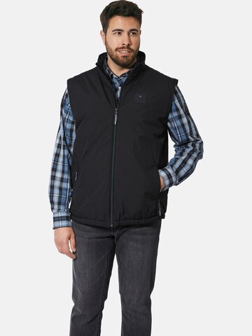 Gilet Charles Colby en noir : devant