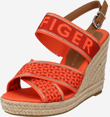 oranžinė TOMMY HILFIGER Sandalai: priekis