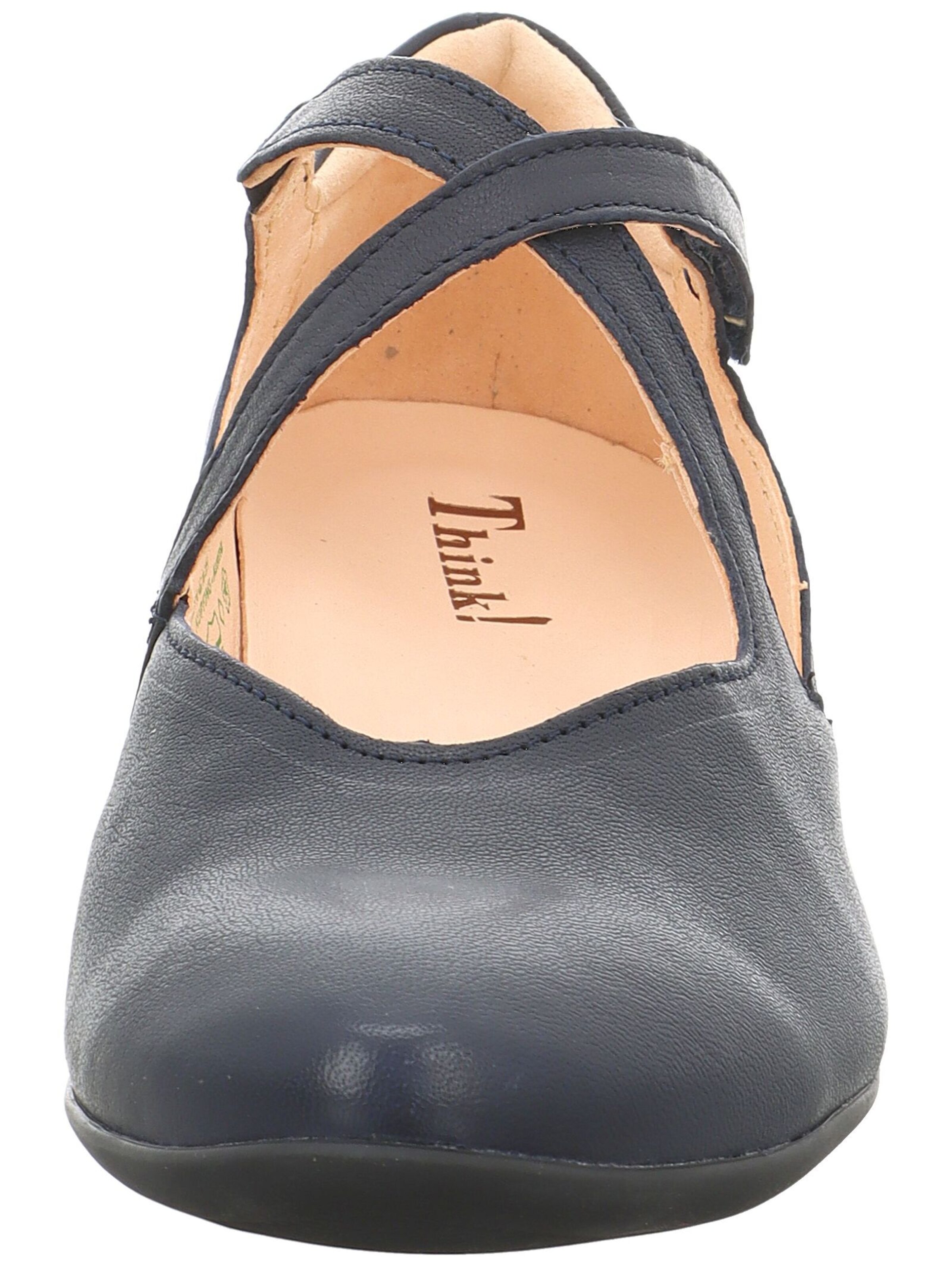 THINK! Ballet Flats with Strap 'Guad2' in Blue