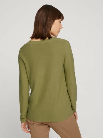 TOM TAILOR Sweater in Green