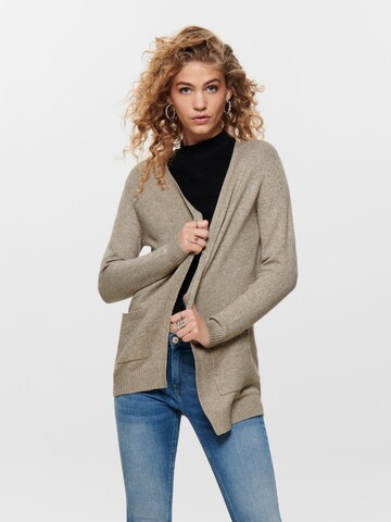 ONLY Knit cardigan 'Lesly' in Beige: front