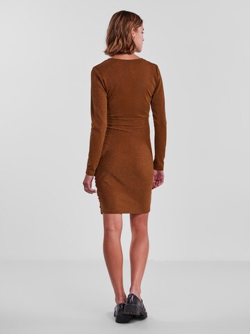 PIECES Dress 'LINA' in Brown