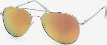 styleBREAKER Sonnenbrille 'Piloten Sonnenbrille' in Rot: Vorderseite