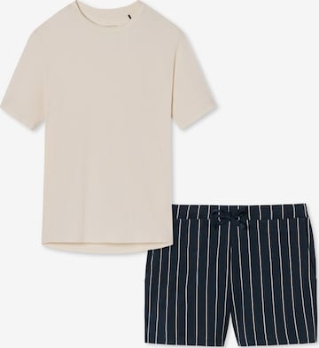 SCHIESSER Pyjama 'Cotton' in Gemengde kleuren: voorkant