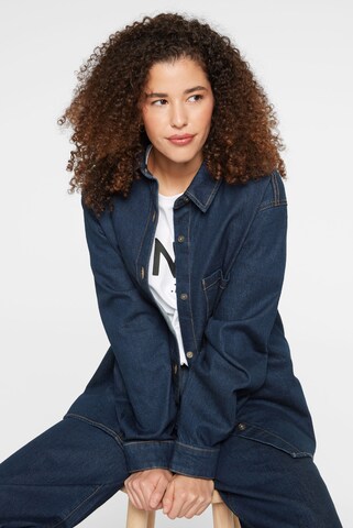 SENSES.THE LABEL Blouse in Blue: front